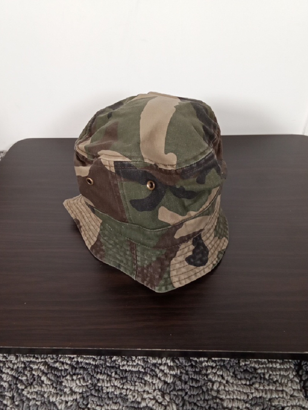 Steve Madden Camo Bucket Hat Cotton Streetwear Festival Womens One Size - Picture 2 of 7